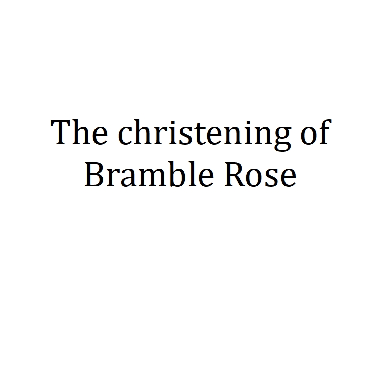 The christening of Bramble Rose